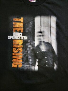 Bruce Springsteen Vintage Black "The Rising" Official Album Tour T Shirt XXL Y2K